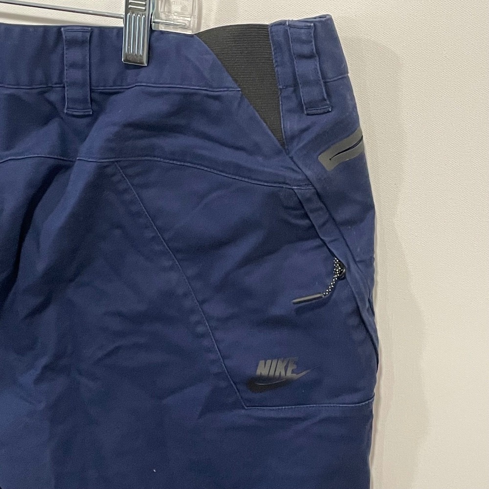 Nike Tech Jogger Pants Navy Blue Men Size 36 Casual Athleisure - Picture 5 of 8